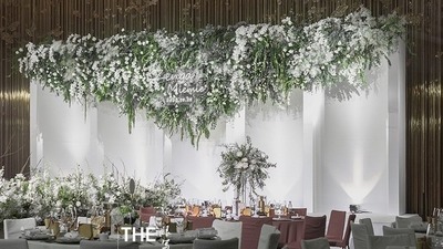 白绿色小清新风婚礼