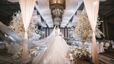 干净纯粹的白色韩式婚礼