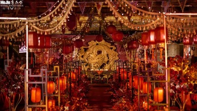 红金色系的传统中式婚礼