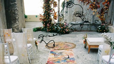 Weddingism婚礼主义：意大利海岸线边，一场弥漫着油彩香的涂鸦艺术风婚礼