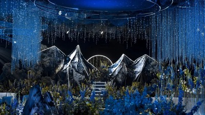 以宇宙花园为灵感的浪漫星空主题婚礼