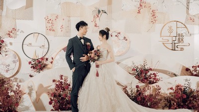 红色+白色系新中式婚礼