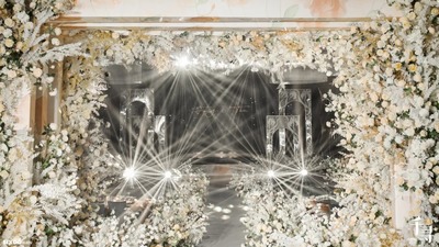 清新淡雅又时尚简洁的白色+香槟色系婚礼