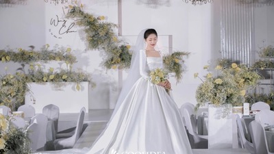 白绿色系经典韩式婚礼
