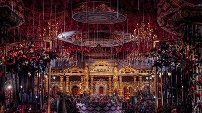 红金色系巴洛克宫廷风婚礼