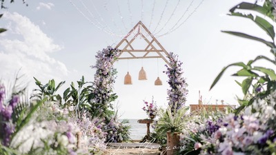 紫色系欧式花园婚礼