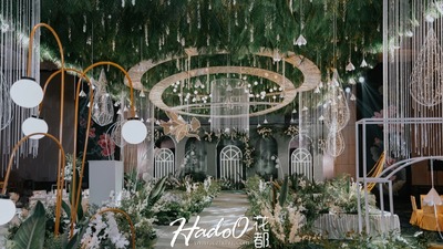 绿色+金色系轻奢风婚礼