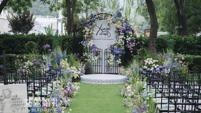 一场清爽优雅的法式花园艺术风户外婚礼