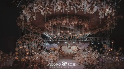 如同步入了迪士尼小镇的可爱童话风婚礼