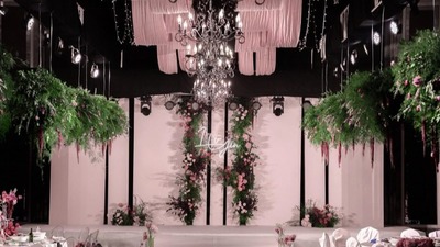 时尚大气且甜蜜浪漫的粉色系极简风婚礼