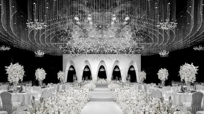 精致大气的现代风水晶婚礼